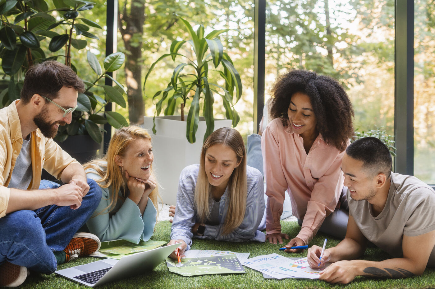 People working together at a collaboration session